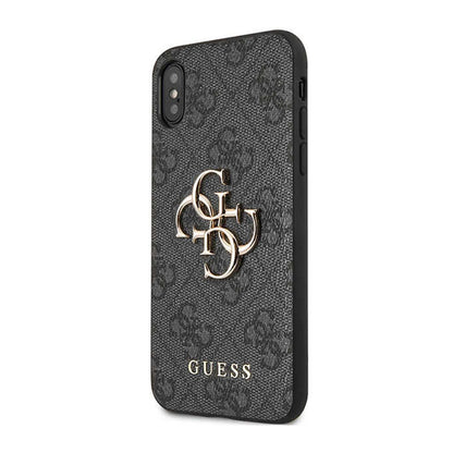 Guess 4G Big Metal Logo - iPhone X dėklas (pilkas)