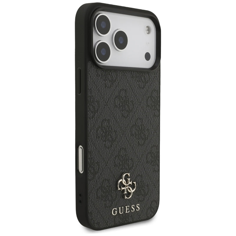 Guess 4G Small 4G ir Classic MagSafe dėklas iPhone 17 Pro Max (juodas)