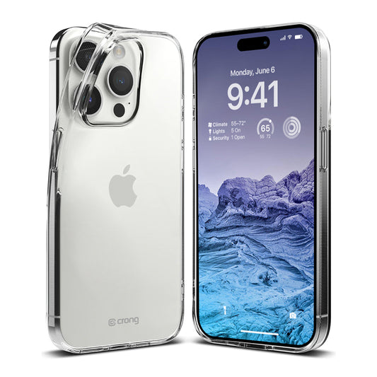 Crong Crystal Slim dėklas - iPhone 15 Pro Max dėklas (Skaidrus)