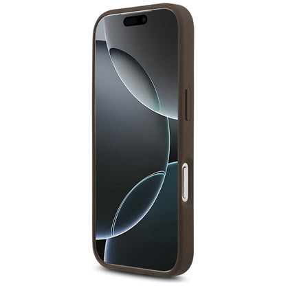 Guess 4G Didelio logotipo dėklas iPhone 17 Pro (rudas)
