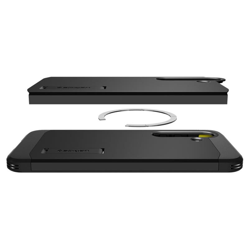 Spigen Tough Armor MagSafe – dėklas, skirtas „Samsung Galaxy S25“ (juodas)