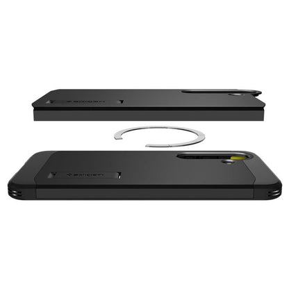Spigen Tough Armor MagSafe – dėklas, skirtas „Samsung Galaxy S25“ (juodas)
