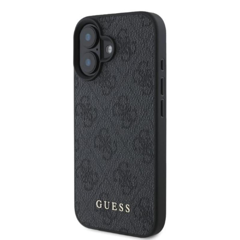 Guess 4G Classic - dėklas iPhone 16 (juodas)