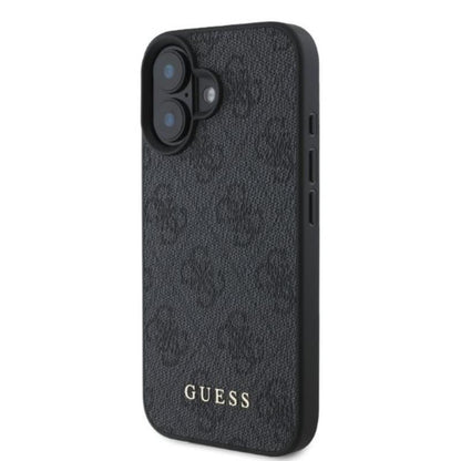 Guess 4G Classic - dėklas iPhone 16 (juodas)