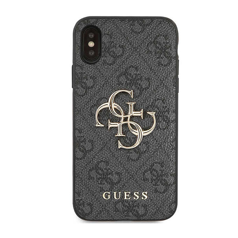 Guess 4G Big Metal Logo - iPhone X dėklas (pilkas)