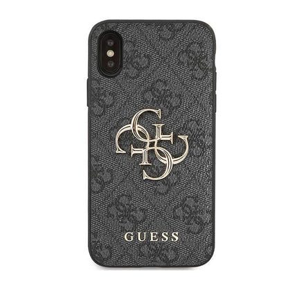 Guess 4G Big Metal Logo - iPhone X dėklas (pilkas)