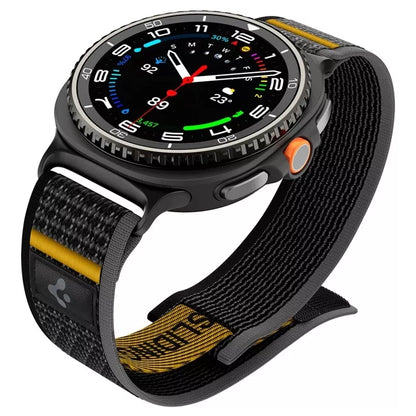 Spigen Athlex Air – Dirželis, skirtas Samsung Galaxy Watch 8 / Watch 8 Classic 40 / 44 / 46 mm (Aktyvus Juodas)
