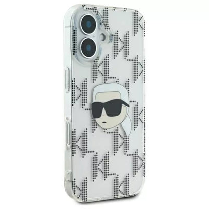 Karl Lagerfeld IML Karl Head Electroplated – Dėklas iPhone 16 (skaidrus)