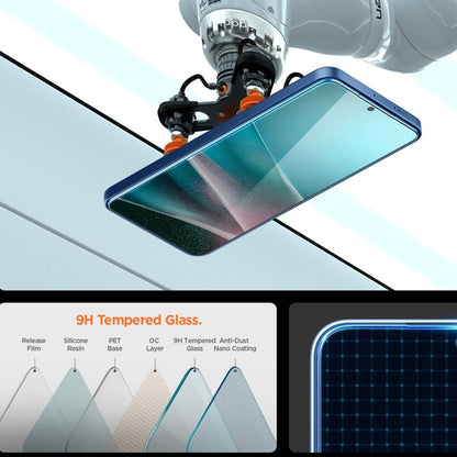 Spigen GLAS.TR EZ Fit Pro – grūdintas stiklas, skirtas „Samsung Galaxy S25 Edge“