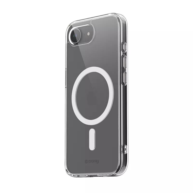 Crong Clear MAG Cover - dėklas, skirtas iPhone 16e su MagSafe (skaidrus)