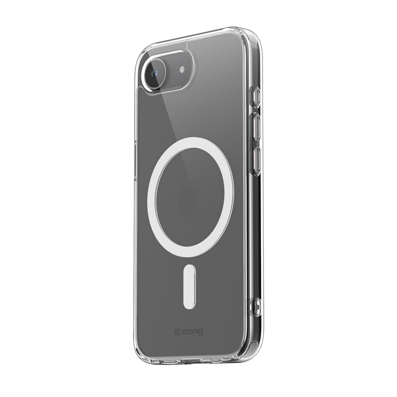 Crong Clear MAG Cover - dėklas, skirtas iPhone 16e su MagSafe (skaidrus)
