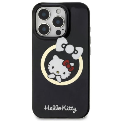 Hello Kitty IML Fun Bow MagSafe - dėklas iPhone 16 Pro (juodas)