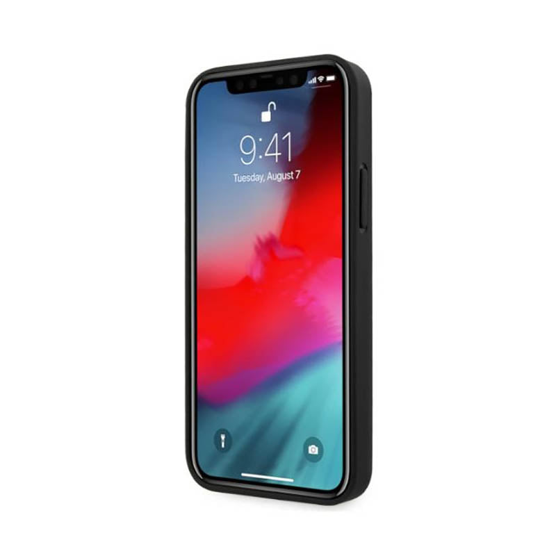 BMW od perfoartos odos šonai - dėklas iPhone 12 / iPhone 12 Pro (juodas)