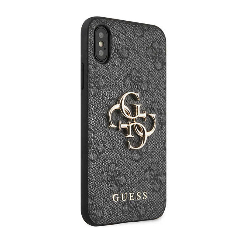 Guess 4G Big Metal Logo - iPhone X dėklas (pilkas)