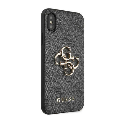 Guess 4G Big Metal Logo - iPhone X dėklas (pilkas)