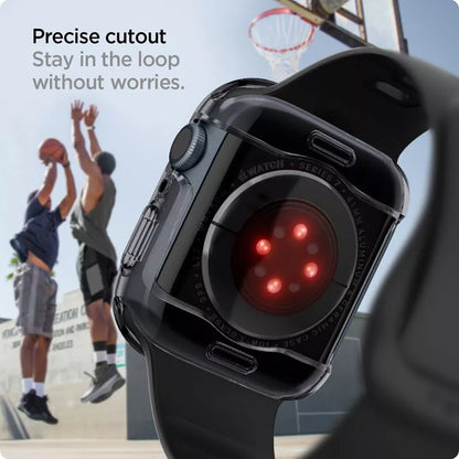 Spigen Ultra Hybrid – dėklas, skirtas „Apple Watch 7/8/9 41 mm“ (skaidrus)