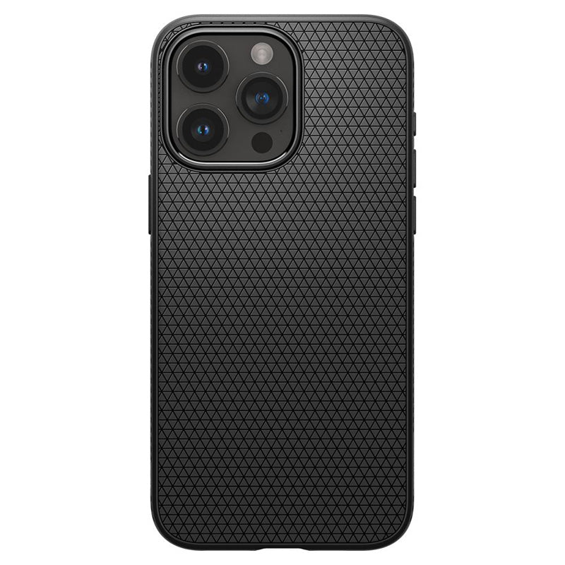 Spigen Liquid Air – dėklas, skirtas iPhone 15 Pro (matinė juoda)