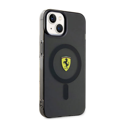 Ferrari Translucent MagSafe – dėklas, skirtas „iPhone 14“ (juoda)