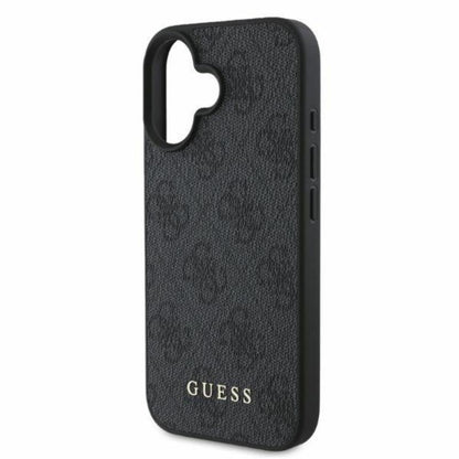 Guess 4G Classic - dėklas iPhone 16 (juodas)