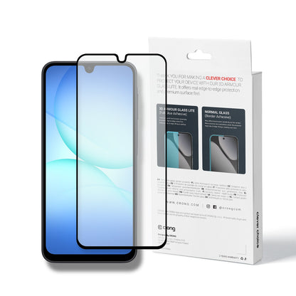 Crong 3D Armour Glass Lite - Pilni klijai grūdintas stiklas, skirtas Samsung Galaxy A16 / A17 / A26