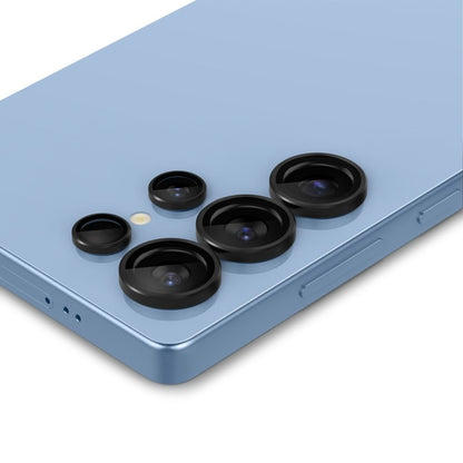 Spigen Optik Pro GLAS.TR EZ Fit kameros apsauga (2 vnt.) - objektyvo apsauga, skirta "Samsung Galaxy S25 Ultra" (juoda)