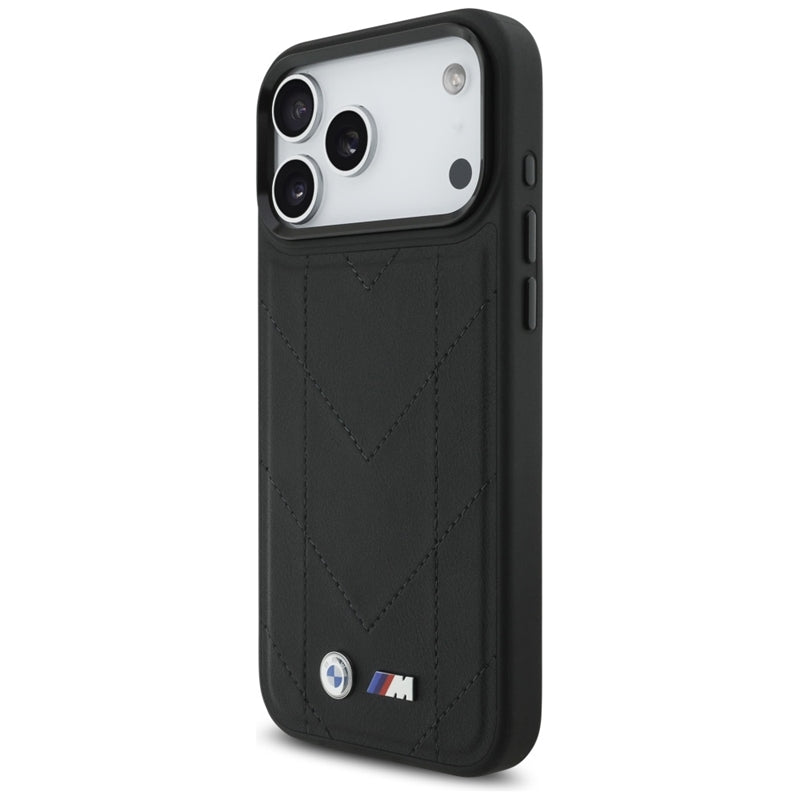 BMW M Dygsniuotas Logotipas MagSafe - iPhone 17 Pro Max dėklas (juodas)