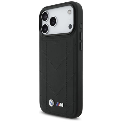 BMW M Dygsniuotas Logotipas MagSafe - iPhone 17 Pro Max dėklas (juodas)