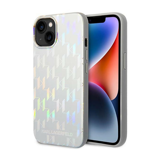 Karl Lagerfeld Monogram Pattern dėklas iPhone 14 (juodas)