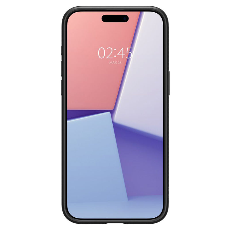 Spigen Liquid Air – dėklas, skirtas iPhone 15 Pro (matinė juoda)