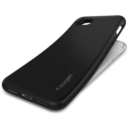 Spigen Liquid Air – dėklas, skirtas iPhone SE 2022 / SE 2020 / 8 / 7 (juodas)