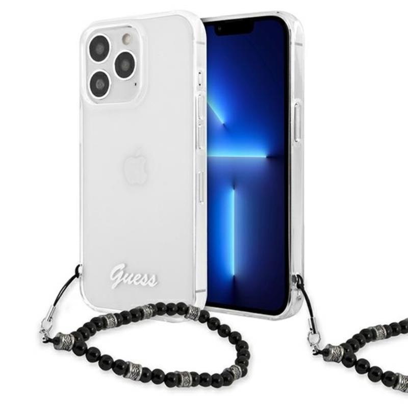 Guess Black Pearl Strap - "Case iPhone 13 Pro" (skaidrus)