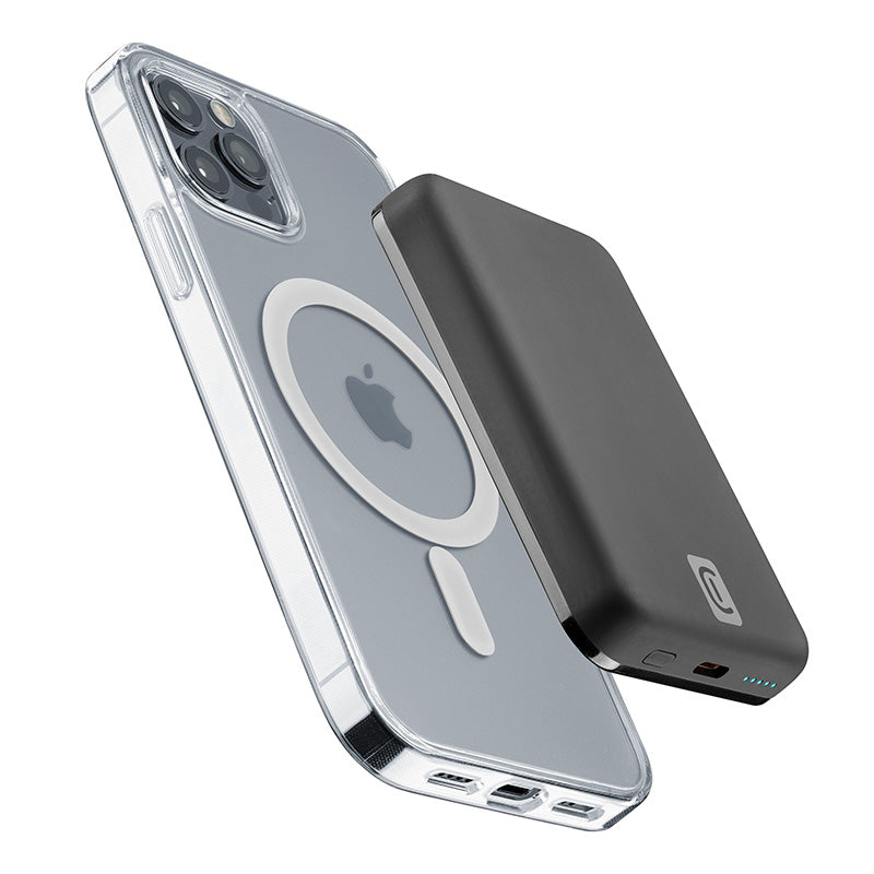 Cellularline MAG 5000 – 5000 mAh 7,5 W indukcinis maitinimo blokas su „MagSafe“ (juodas)