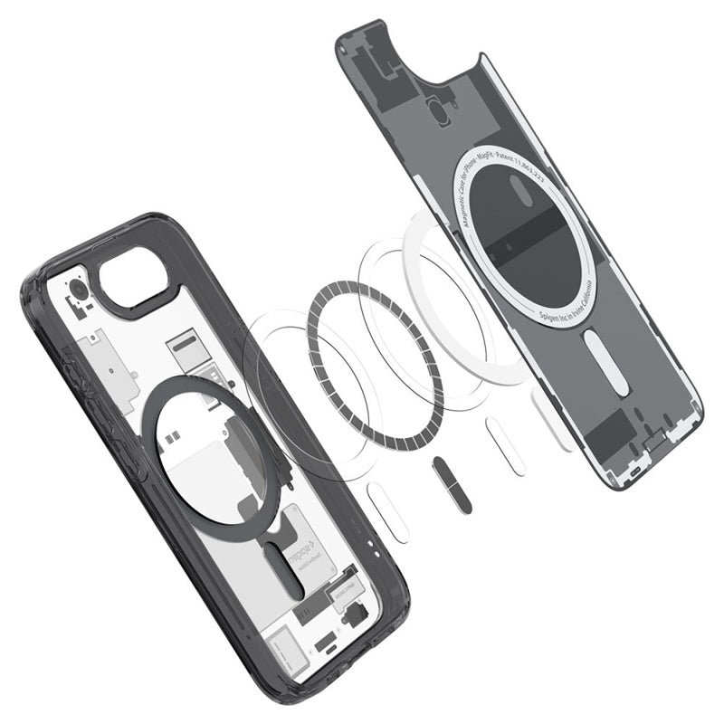 Spigen Ultra Hybrid Mag MagSafe - Dėklas iPhone 17e / 16e (Zero One Black)