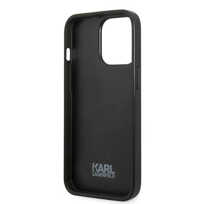 Karl Lagerfeld Iconic Karl Flower – dėklas iPhone 13 Pro (pilkas)