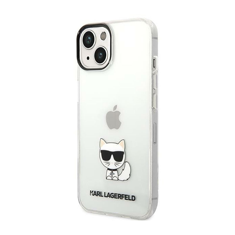 Karl Lagerfeld Dėklas Choupette Body – skirtas iPhone 14 Plus (Skaidrus)