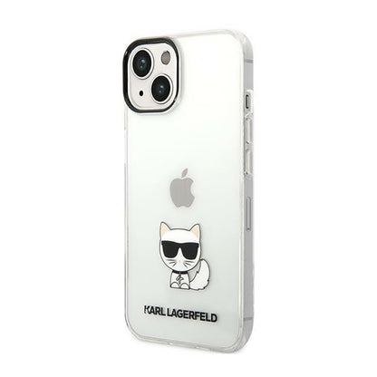 Karl Lagerfeld Dėklas Choupette Body – skirtas iPhone 14 Plus (Skaidrus)