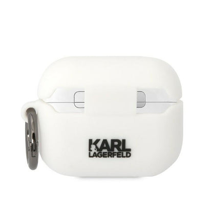 Karl Lagerfeld silikoninis dėklas Karl & Choupette – skirtas AirPods Pro (baltas)