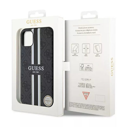 Guess 4G „Printed Stripes MagSafe“ – dėklas, skirtas „iPhone 11“ (juodas)