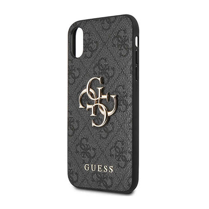 Guess 4G Big Metal Logo - iPhone X dėklas (pilkas)