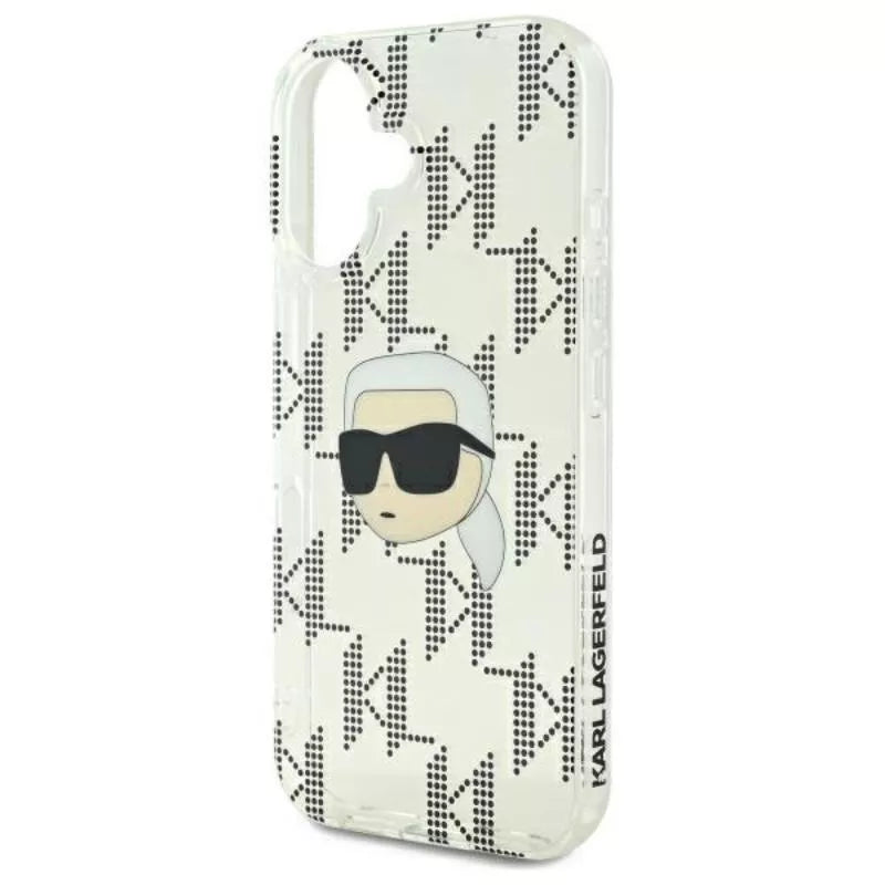 Karl Lagerfeld IML Karl Head Electroplated – Dėklas iPhone 16 (skaidrus)