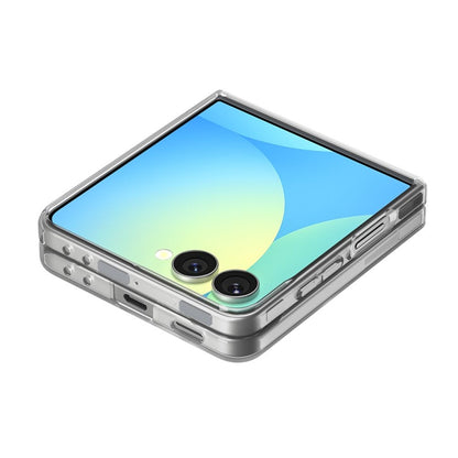 Spigen Airskin Mag MagSafe – dėklas, skirtas Samsung Galaxy Z Flip 7 (Skaidrus/Baltas)