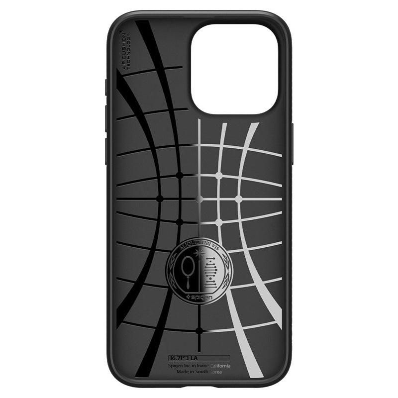 Spigen Liquid Air – dėklas, skirtas iPhone 15 Pro (matinė juoda)