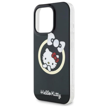 Hello Kitty IML Fun Bow MagSafe - dėklas iPhone 16 Pro (juodas)