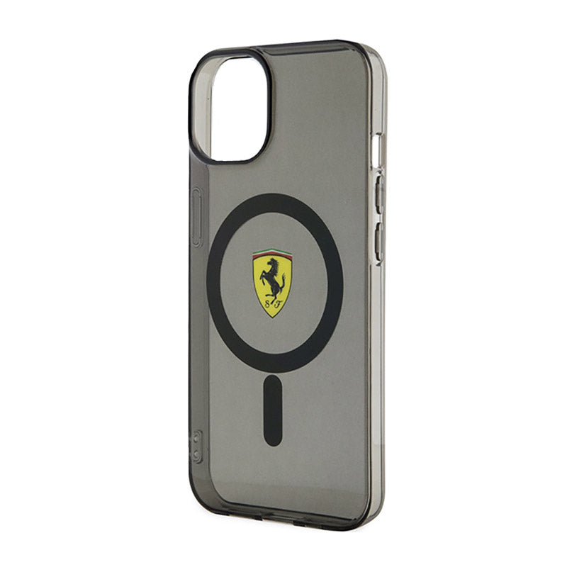 Ferrari Translucent MagSafe – dėklas, skirtas „iPhone 14“ (juoda)