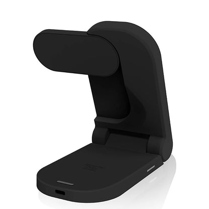 STM ChargeTree MAG – 3-in-1 belaidis mobiliojo telefono įkroviklis su MagSafe (juodas)