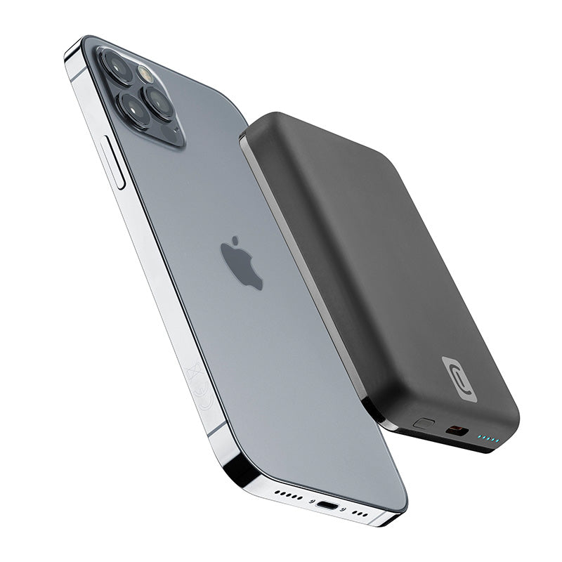 Cellularline MAG 5000 – 5000 mAh 7,5 W indukcinis maitinimo blokas su „MagSafe“ (juodas)