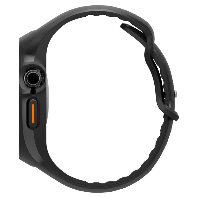 Spigen Liquid Air Pro – dirželis su dėklu, skirtu Apple Watch 10 46 mm (matinė juoda)