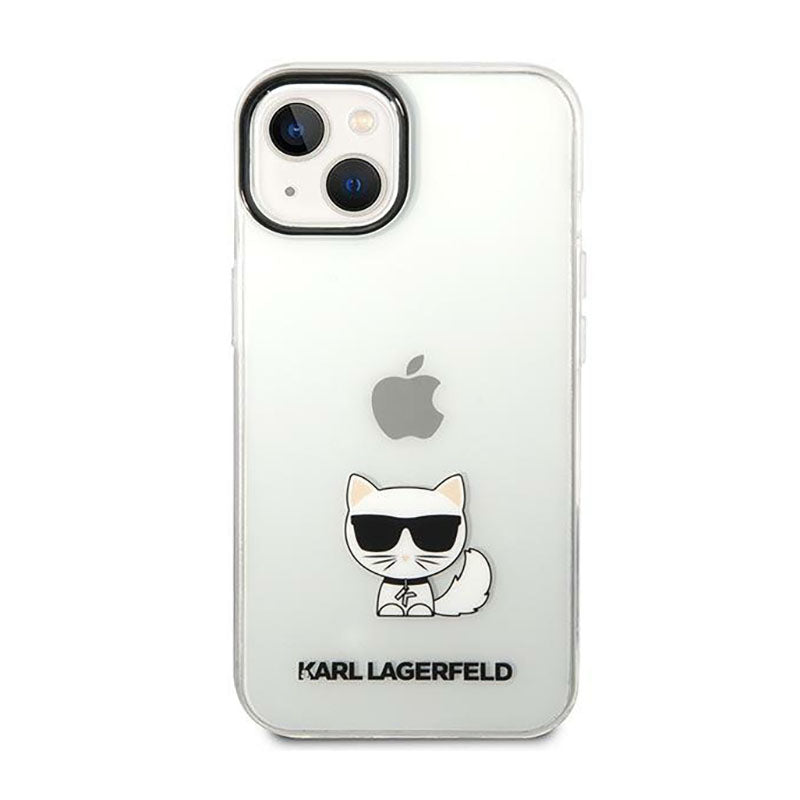 Karl Lagerfeld Dėklas Choupette Body – skirtas iPhone 14 Plus (Skaidrus)