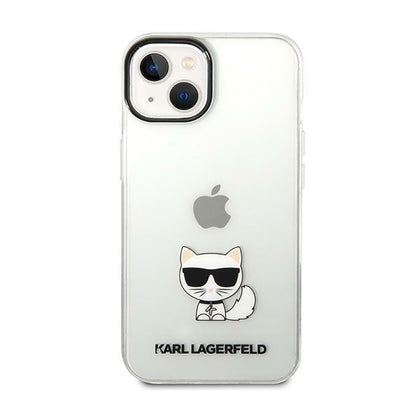 Karl Lagerfeld Dėklas Choupette Body – skirtas iPhone 14 Plus (Skaidrus)