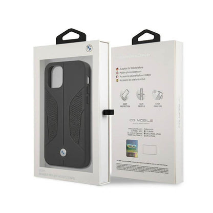 BMW od perfoartos odos šonai - dėklas iPhone 12 / iPhone 12 Pro (juodas)
